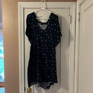 Navy Blue Floral Women's Top from Old Navy